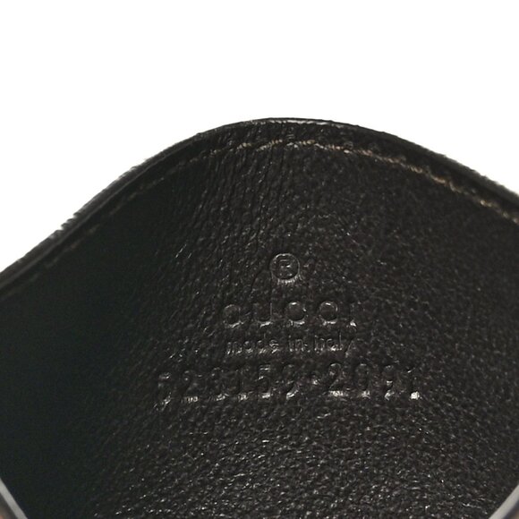 Gucci  GG Supreme Monogram Textured Dollar Calfskin Ophidia Card Holder Beige Eb - Picture 4 of 6